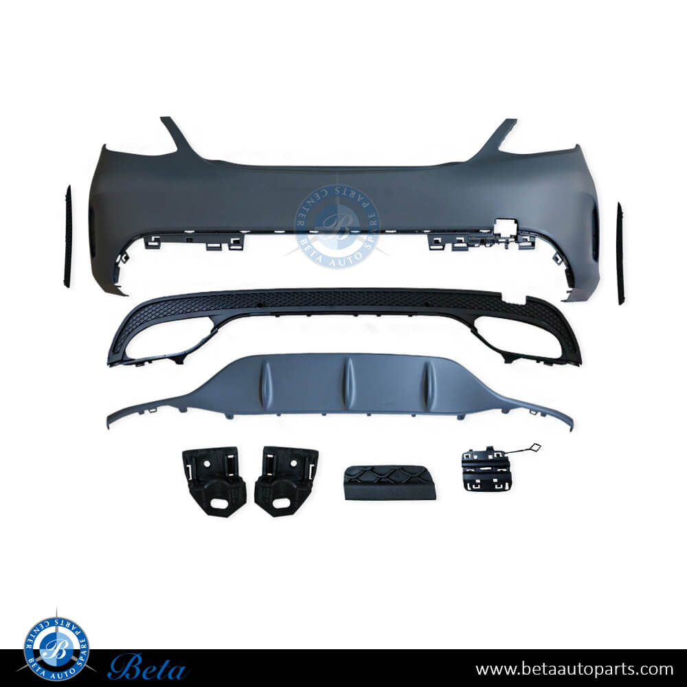Rear bumper assembly without PDC normal AMG for Mercedes C-Class W205 2015-2018 models, Part Number 2058855938 Rear bumper assembly without PDC normal AMG for Mercedes C-Class W205 2015-2018 models, Part Number 2058855938